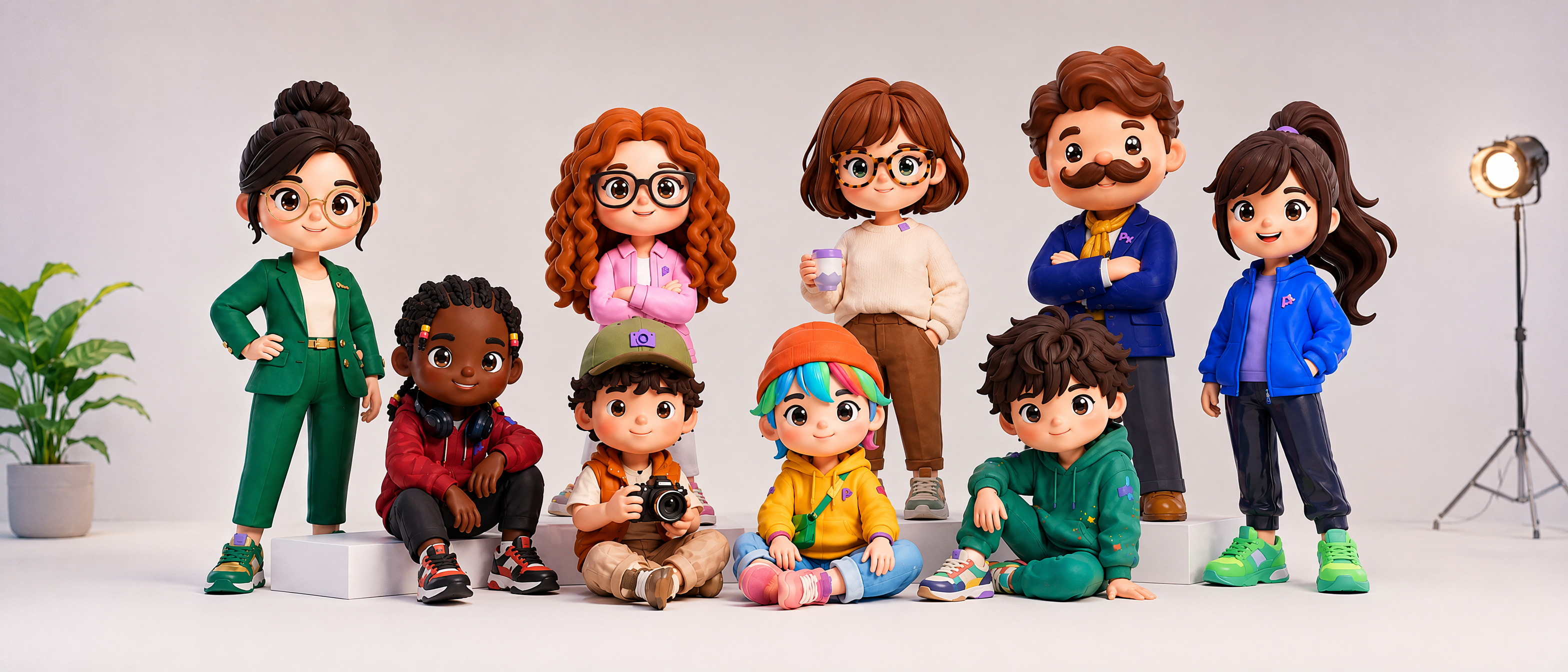 The full Pixro AI creative crew