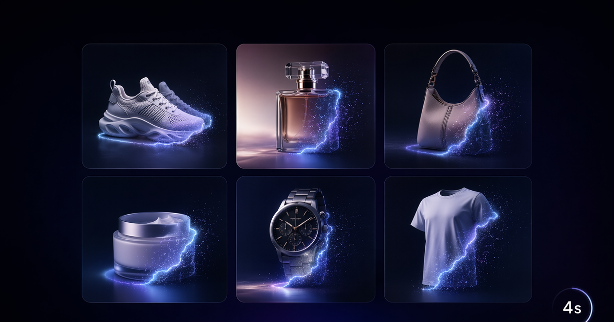 Nano Banana 2 Lite generating a grid of ecommerce product images in 4 seconds