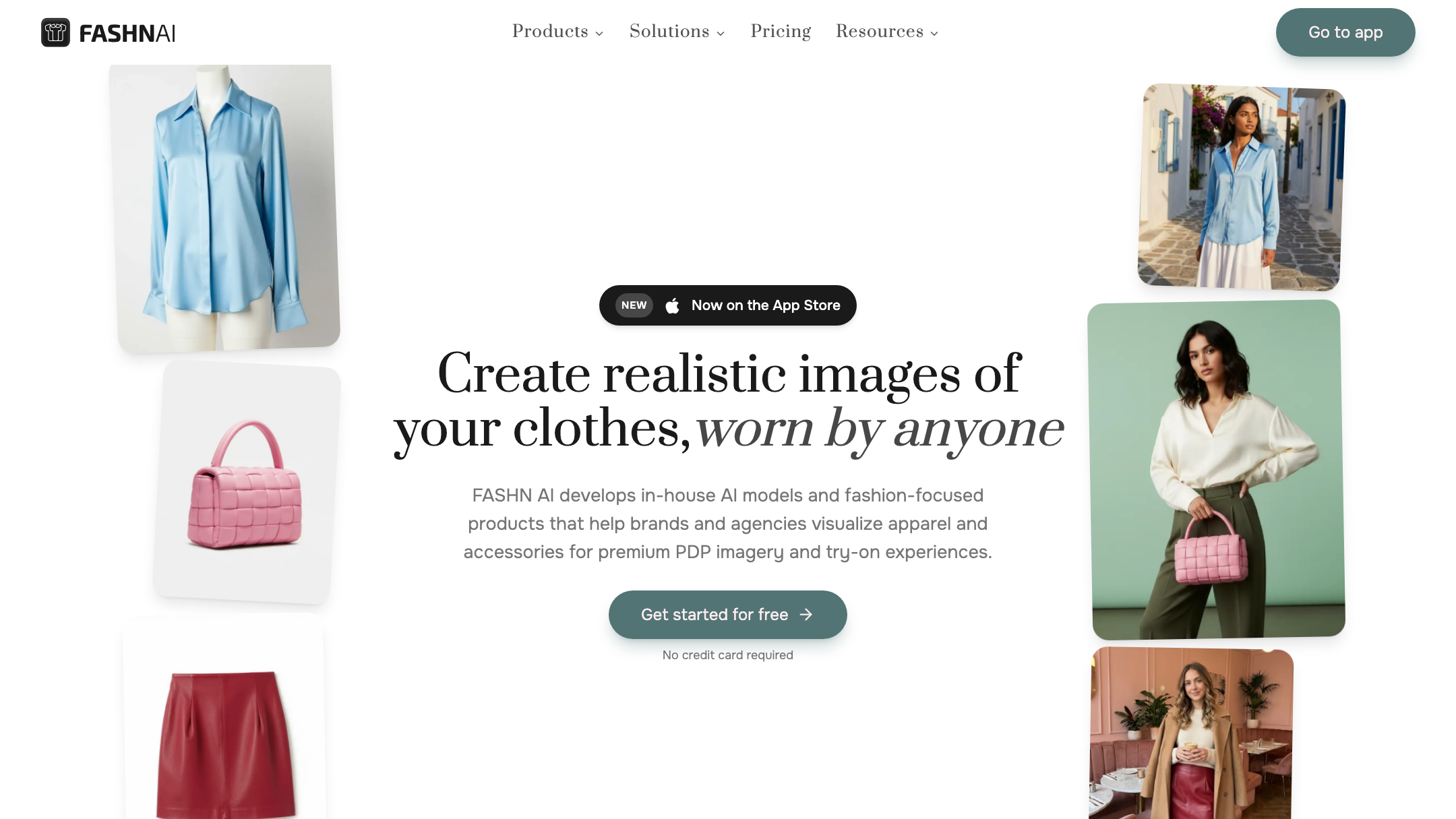FASHN's homepage (July 2026).