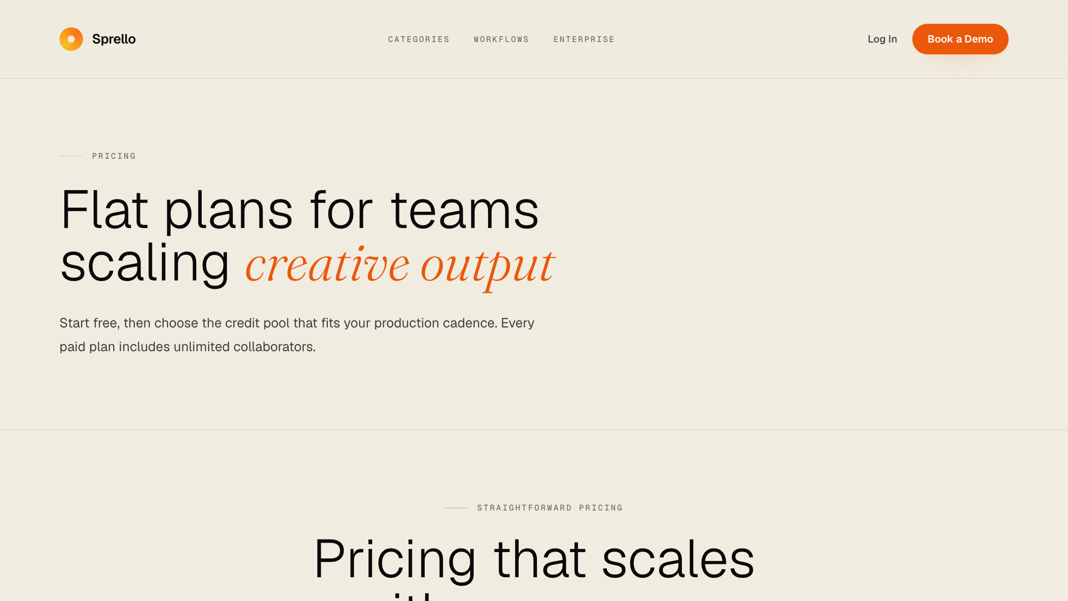 Sprello's pricing (July 2026 — check their site).