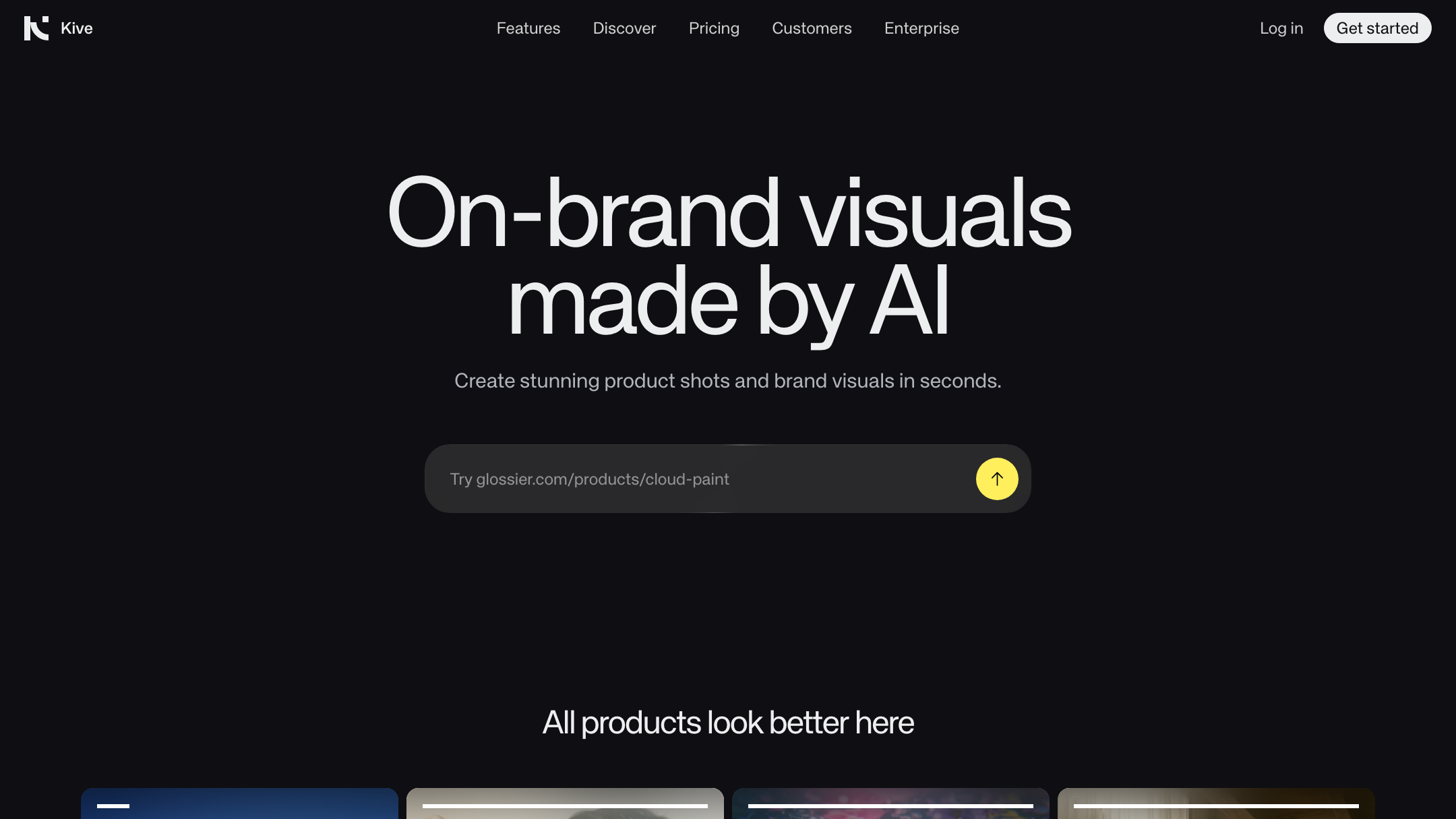 Kive's homepage (July 2026).
